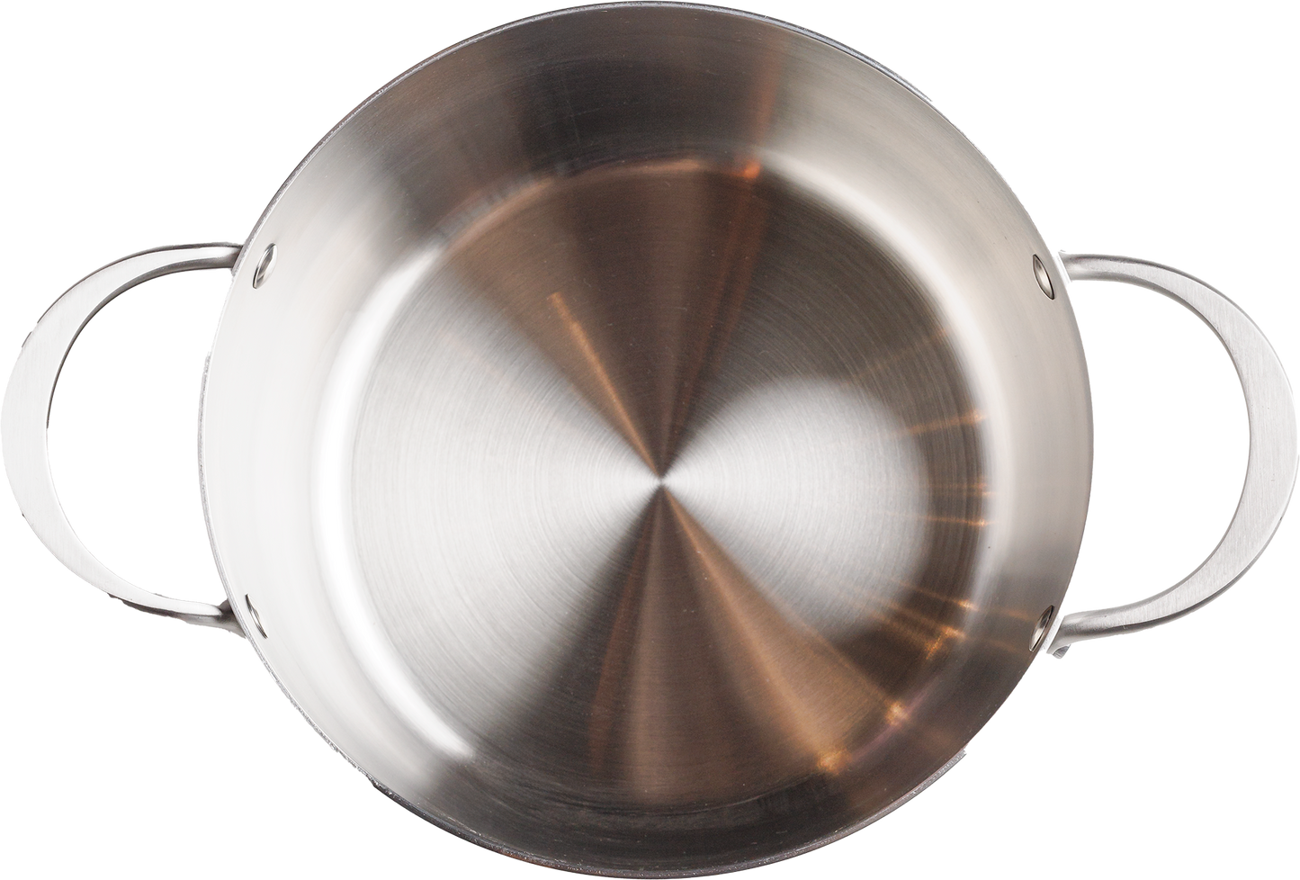 Caçarola 24cm Inox Corpo Triplo Paula Souza™ + Medidor interno gravado a laser e tampa de presente