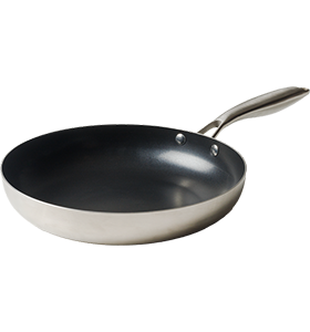 Frigideira 28cm Revestida com Cerâmica Inox Corpo Triplo Paula Souza™