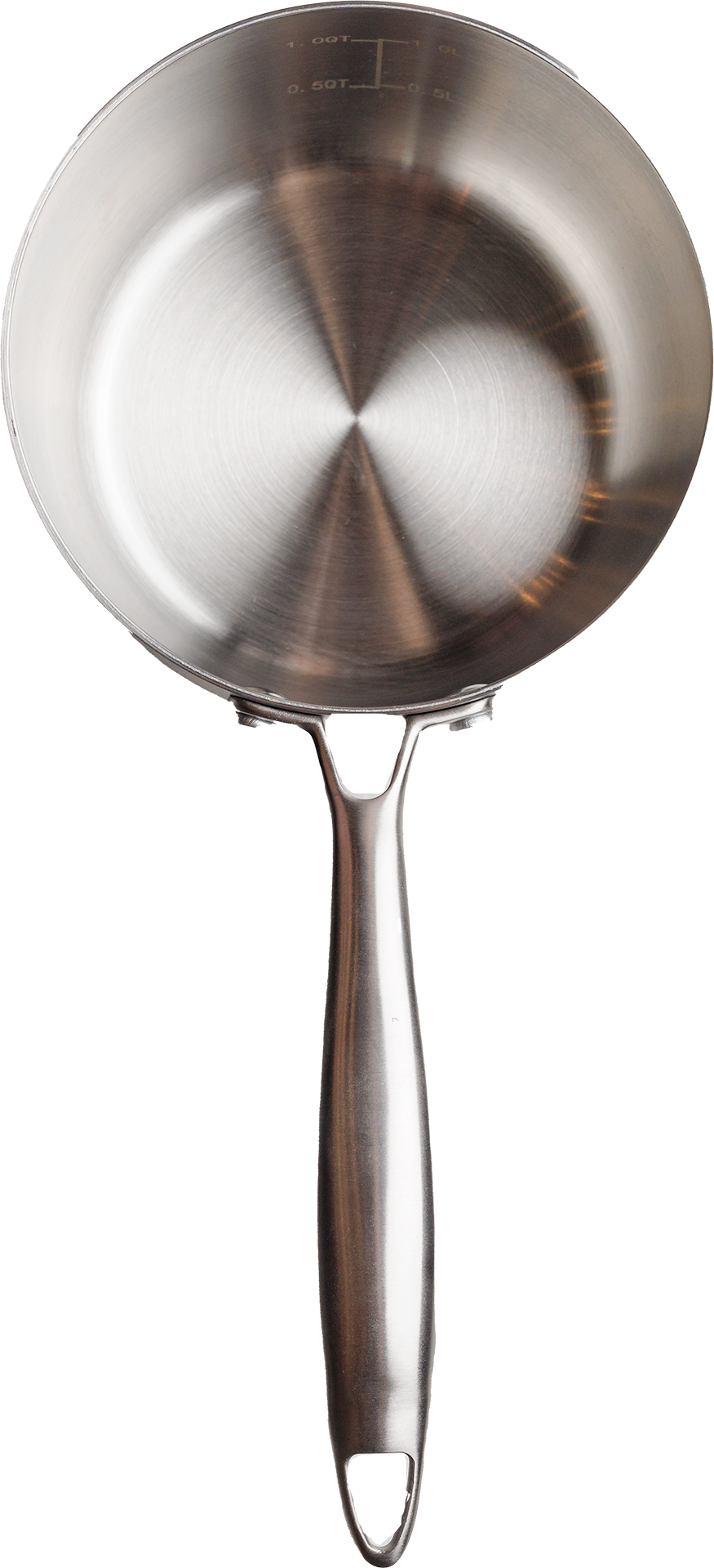 Panela 16cm Inox Corpo Triplo Paula Souza™ + Medidor interno gravado a laser e tampa de presente