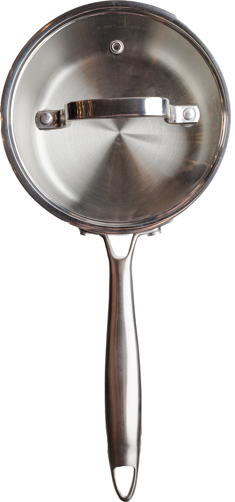 Panela 16cm Inox Corpo Triplo Paula Souza™ + Medidor interno gravado a laser e tampa de presente