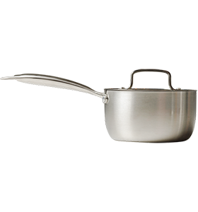 Panela 16cm Inox Corpo Triplo Paula Souza™ + Medidor interno gravado a laser e tampa de presente