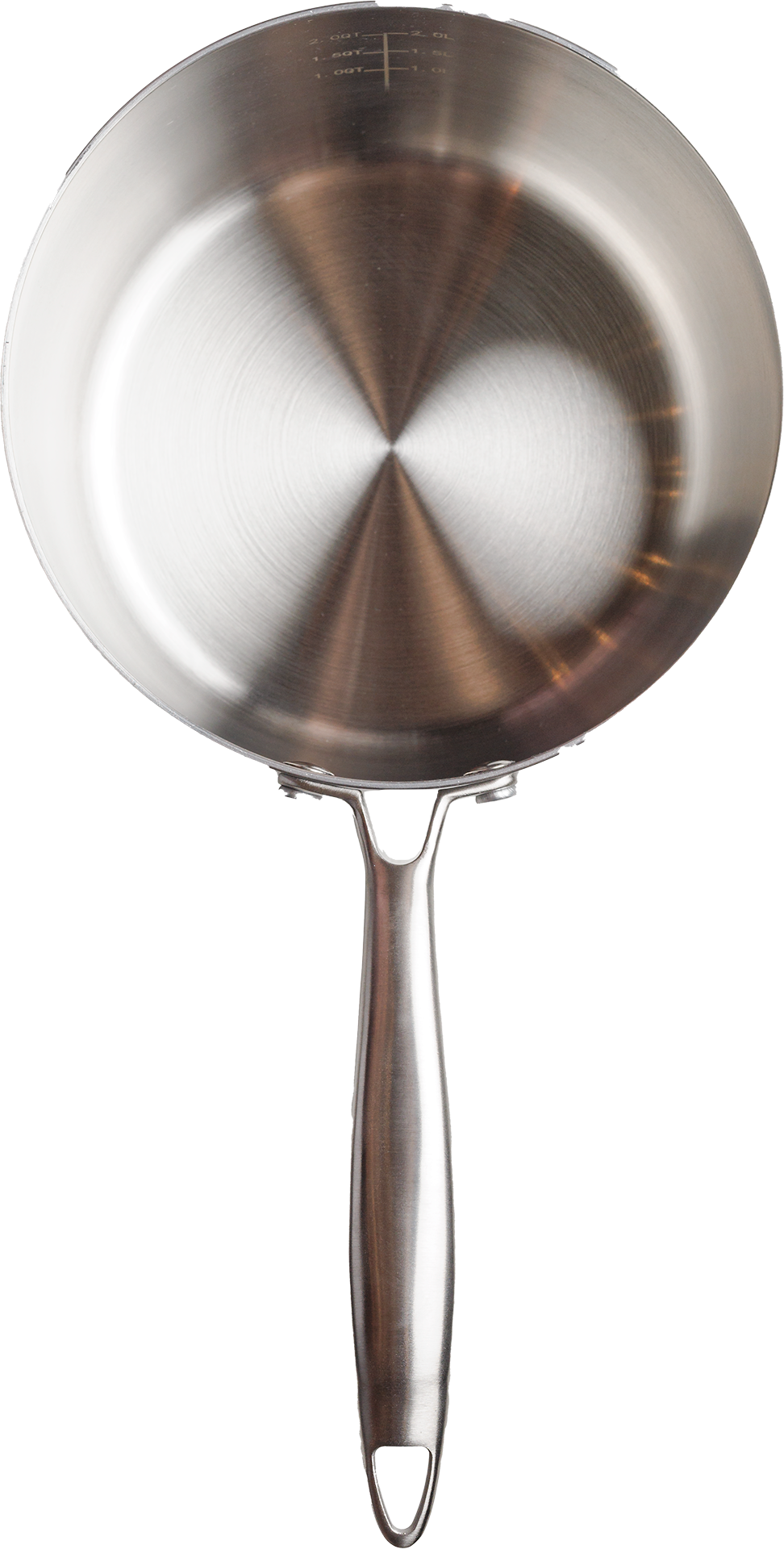 Panela 20cm Inox Corpo Triplo Paula Souza™ + Medidor interno gravado a laser e tampa de presente