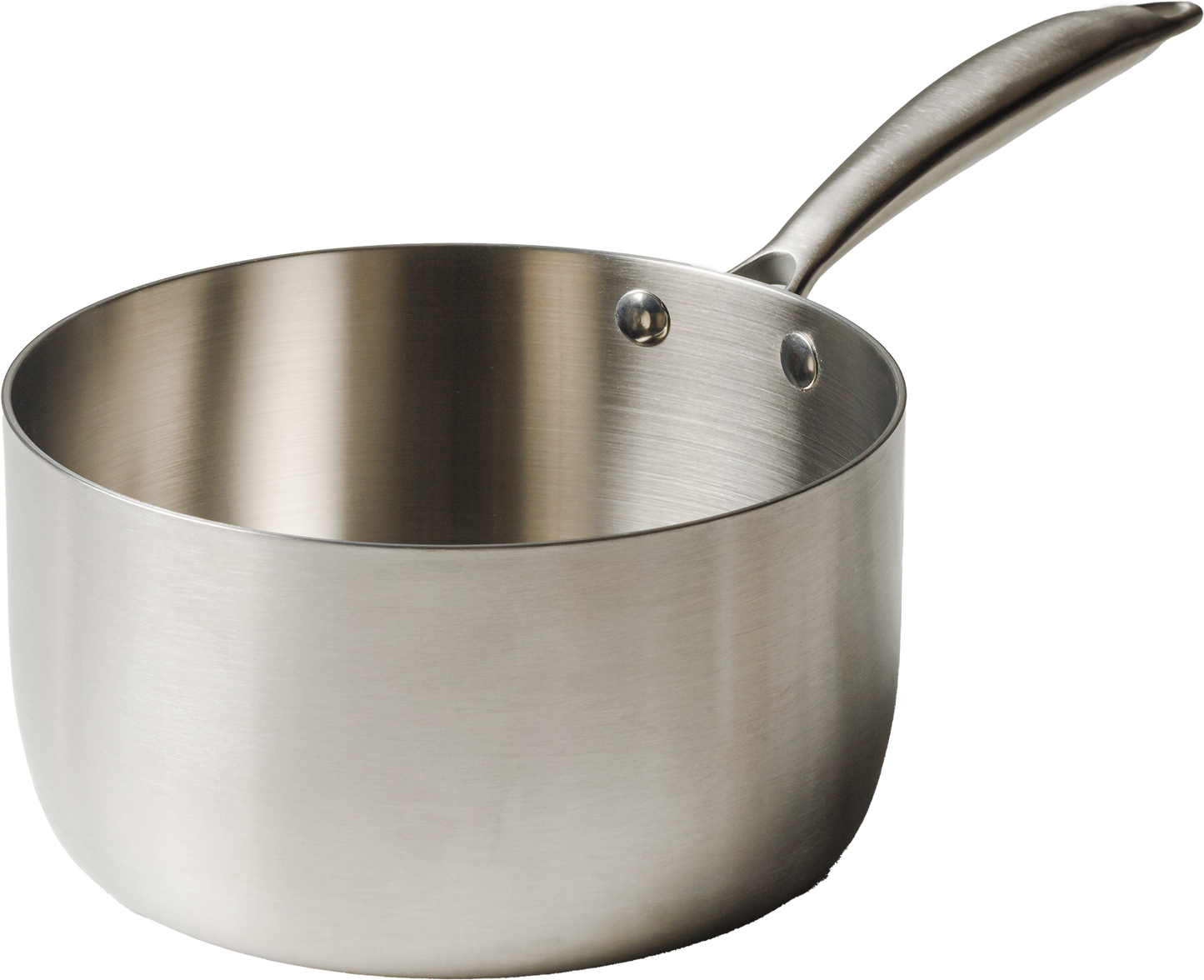 Panela 20cm Inox Corpo Triplo Paula Souza™ + Medidor interno gravado a laser e tampa de presente