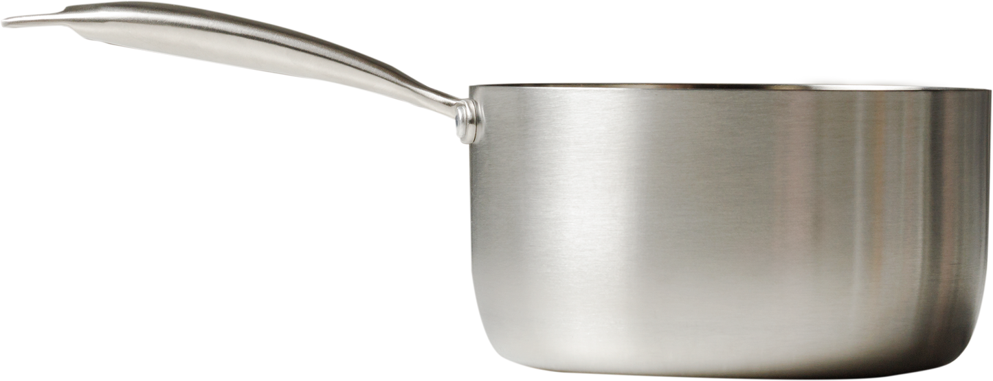 Panela 20cm Inox Corpo Triplo Paula Souza™ + Medidor interno gravado a laser e tampa de presente