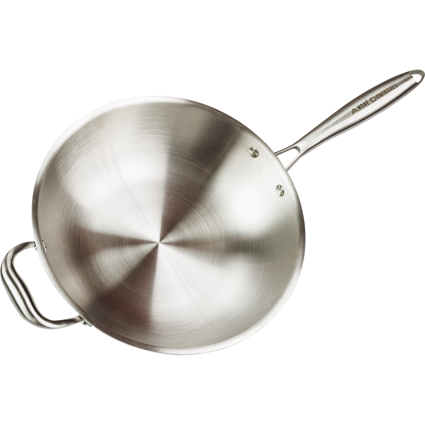 Wok 30cm Inox Corpo Triplo Paula Souza™ + Tampa de presente