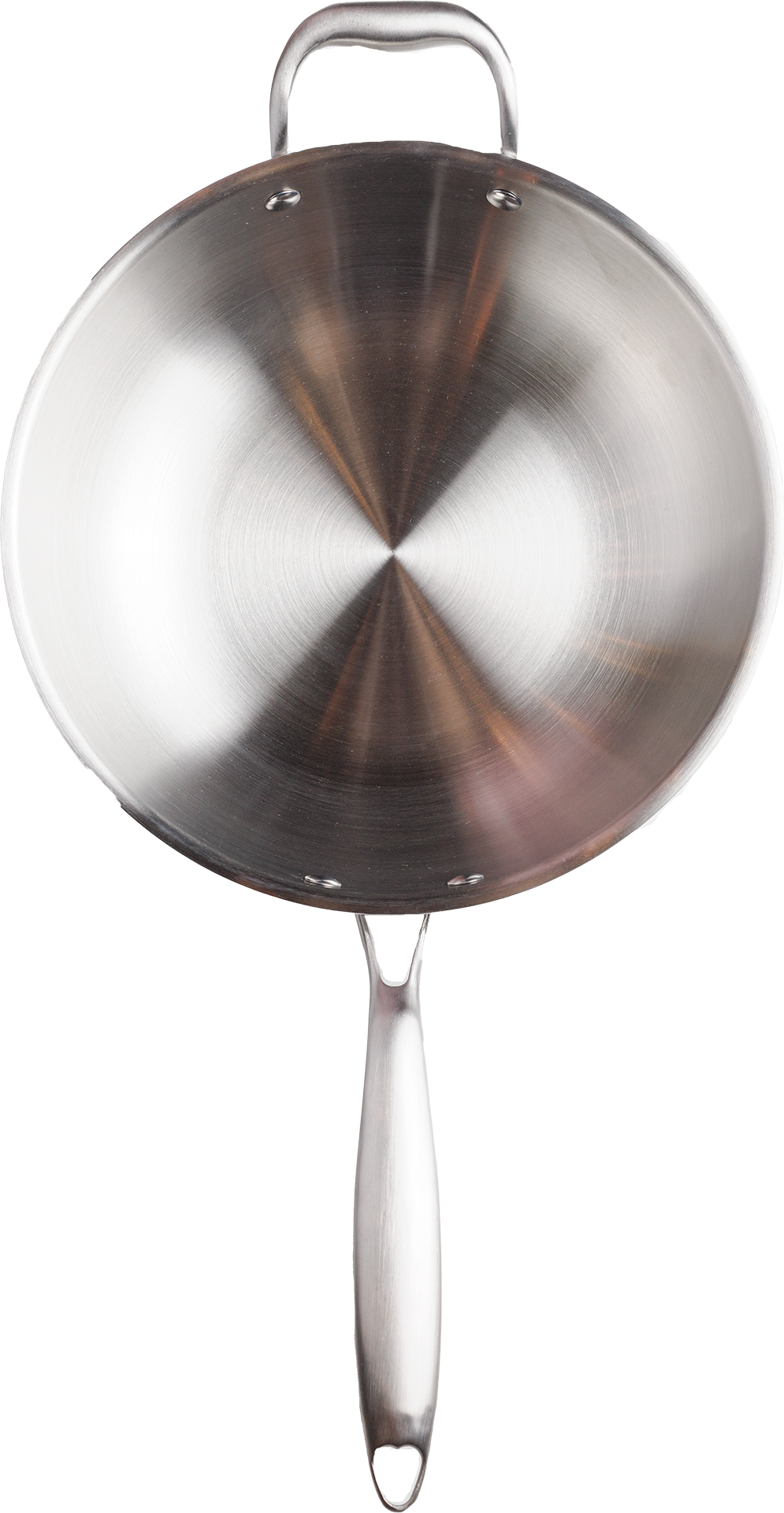 Wok 34cm Inox Corpo Triplo Paula Souza™ + Tampa de presente