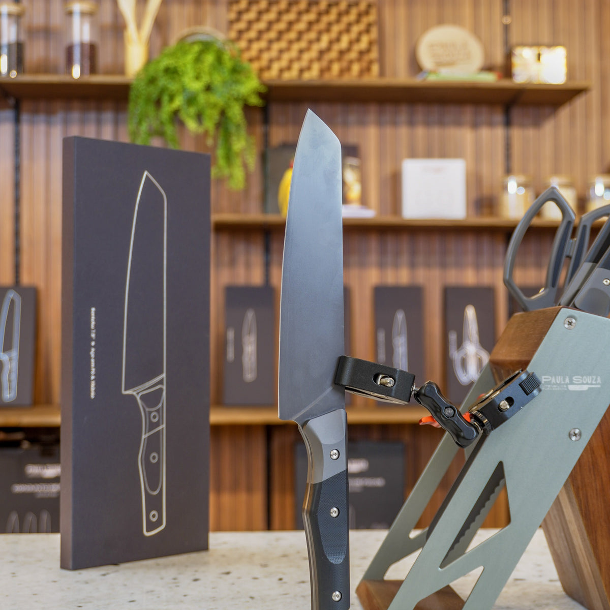 Faca Santoku Aço em Pó e Titânio Paula Souza™